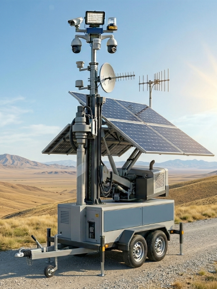 solar-powered-security-camera-trailer solar camera security trailer